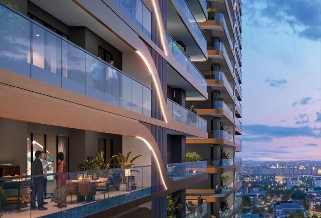 Premium residence balcony elevation
